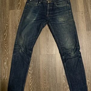 Mens APC Raw denim jeans